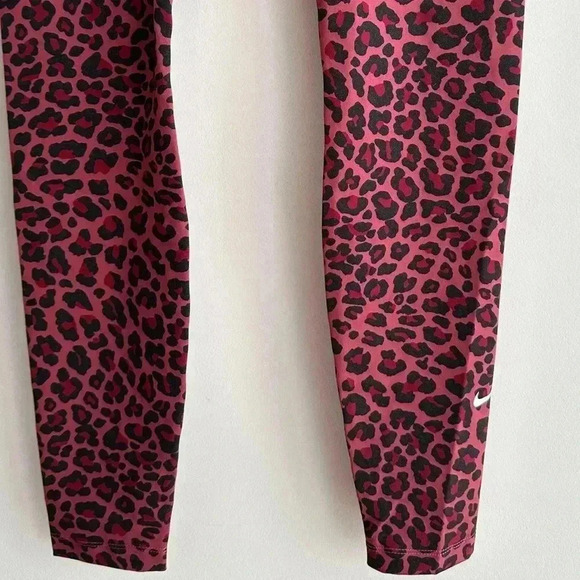 Nike Dri-FIT One Printed Midrise Full Length Leggings,Leopard Print Training,S - Picture 9 of 16